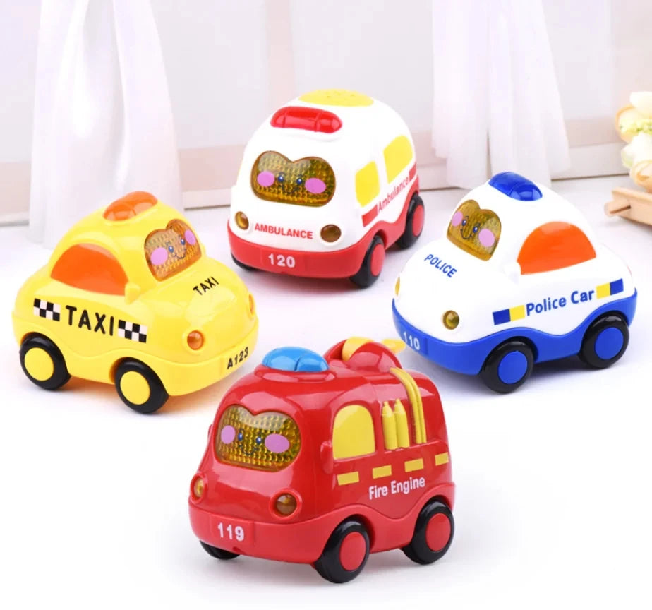 Baby Spielzeug Autos Für Jungen Kinder Elektrische Feuerwehr Taxi Fahrzeug Spielzeug Plastik Rückzieh Autos Kinder 2 Bis 4 Jahre Pädagogisch Spiel