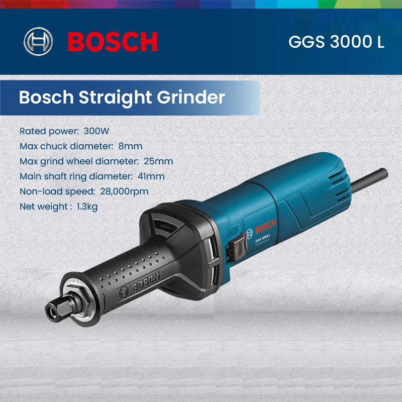 Bosch GGS 3000L Electric Grinder 850W 28000R/min Engraving Pen Straight Grinding Machine for Metal Wood Grinding Polishing Tool