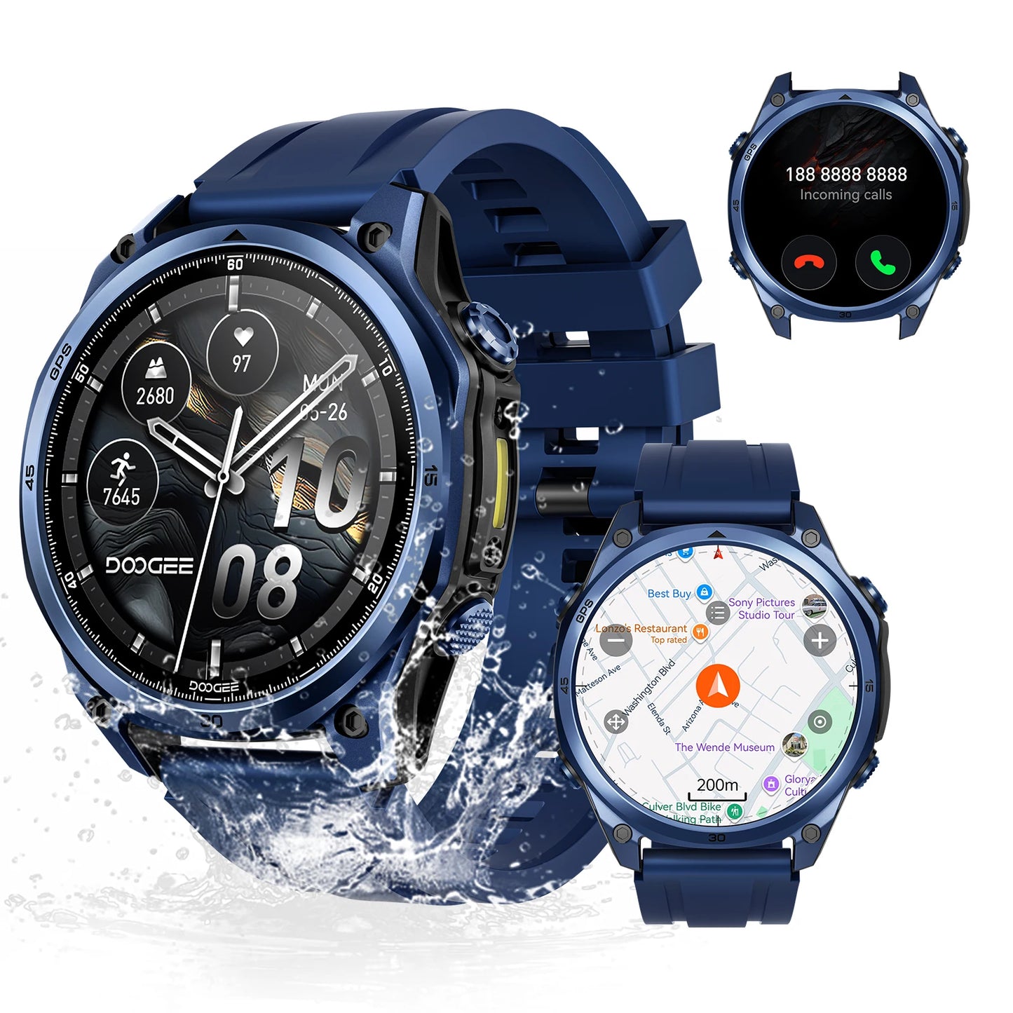 DOOGEE Anywise W1 Pro Fitness-Tracker - 350 mAh 1,4Zoll Hoch