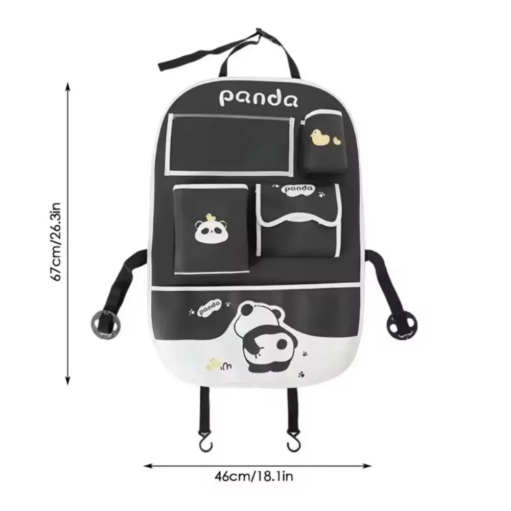 Organizator auto 2025: Geantă de depozitare pentru spătarul scaunului auto, pernă anti-șoc pentru copii - Organizator suspendat pentru spătarul scaunului cu desene animate, impermeabil, durabil, colecție de depozitare auto