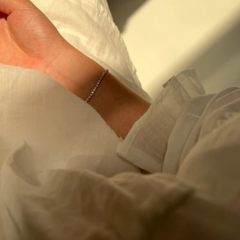 Luxus Klassisch Voller Strass 18K Gold Plattiert Armbänder Für Frauen Funkelnd Einfach Zirkon Armbänder Schmuck Geburtstag Geschenke