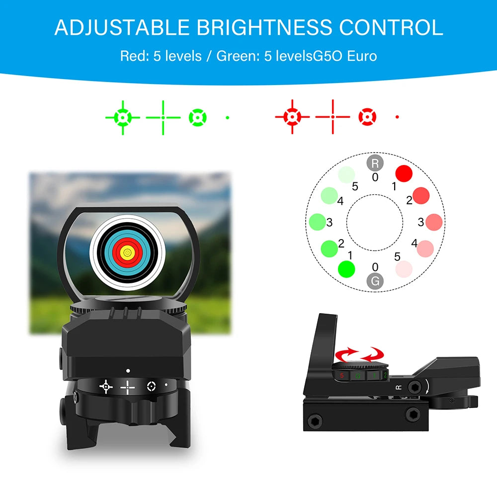 Bestsight Holographisch Rotpunktvisier - 20mm Schiene 6x