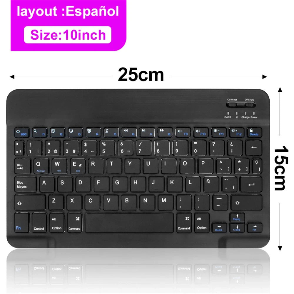 Bluetooth Wireless Tastatur und Maus für iOS Android Windows Tablet - Deutsche Version