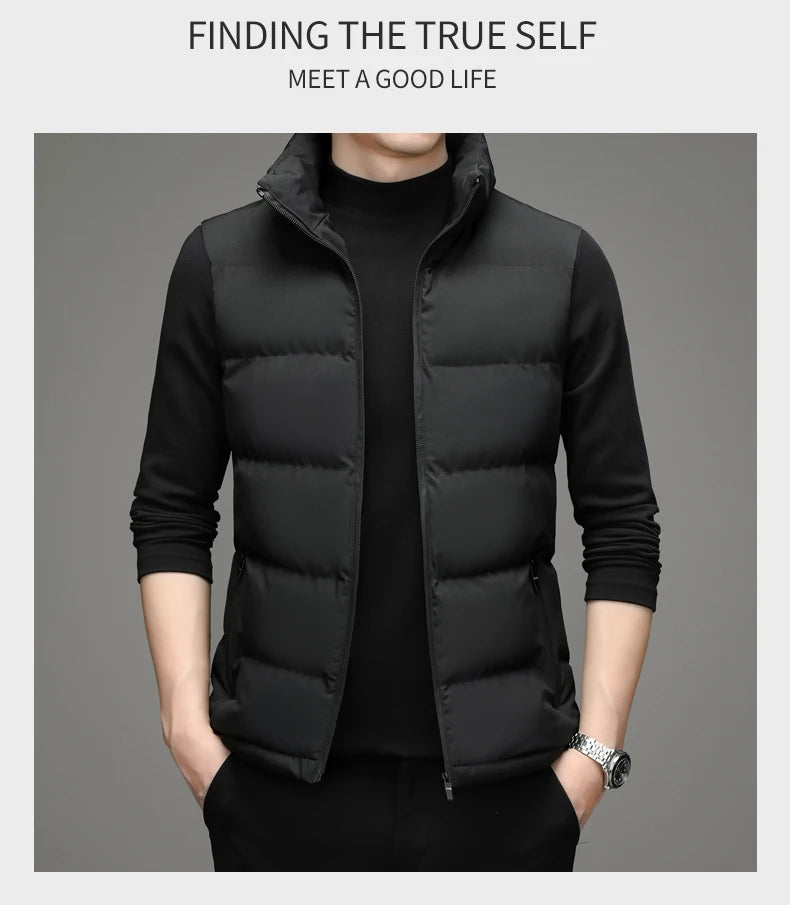 CN Fujian Daunenweste Standkragen Winddicht - Füllung Daunen/Baumwolle, Größe M, Wärmeleistung Hoch