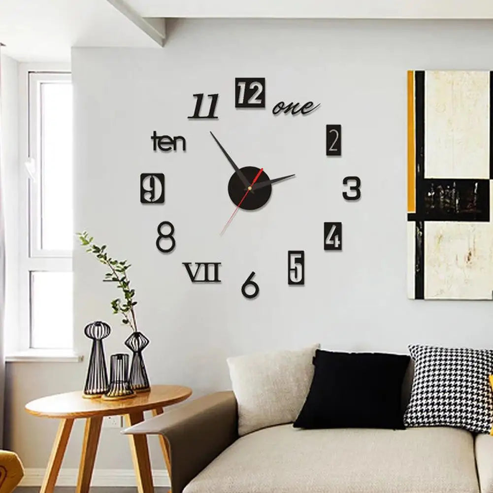 Hign Concerned 3D Leuchtuhr - Rahmenlos Acryl 30cm DIY