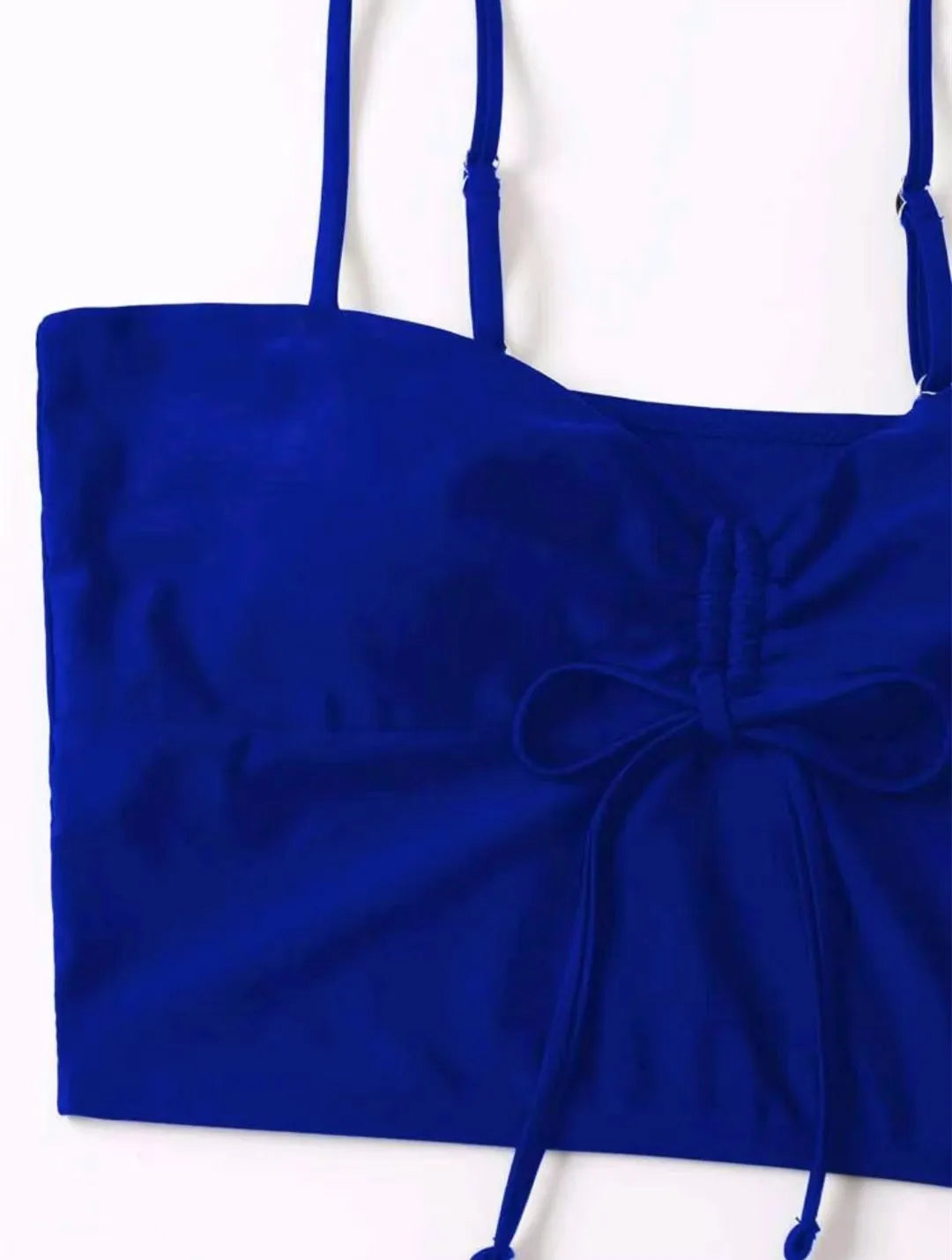 Costume de baie pentru femei 2025 - Pantaloni scurți cu talie înaltă și șnur în față