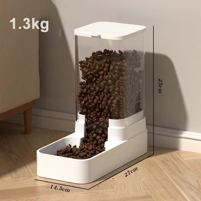 Große Kapazität Pet Feeder 2025 - Automatisch Pet Wasser Spender - Hunde Katzen Food Storage Spender Langlebig Cat Drinker Hunde Feeder