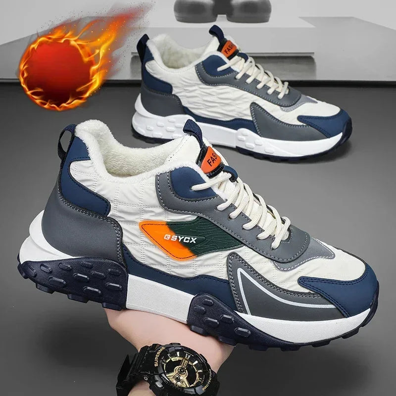 Pantofi sport LuxeStep Max cu platformă - Mărime de iarnă 45 Piele 4cm