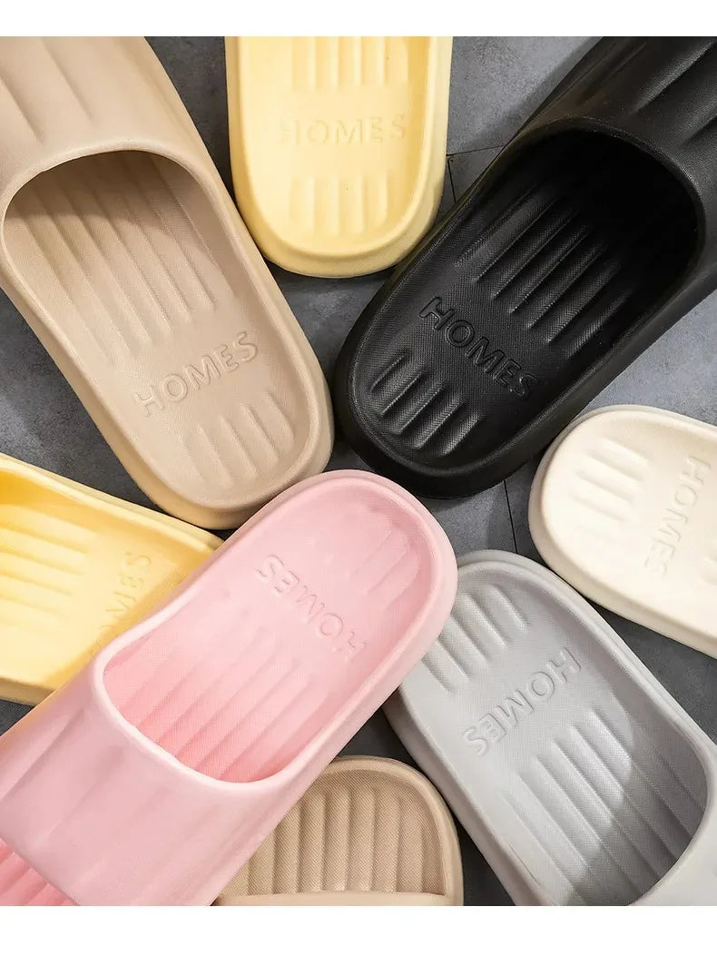 Heim Hausschuhe Frauen Männer Sommer Sandalen Weich EVA Slides Strand Flip Flops Paare Badezimmer Rutschfest Schuhe