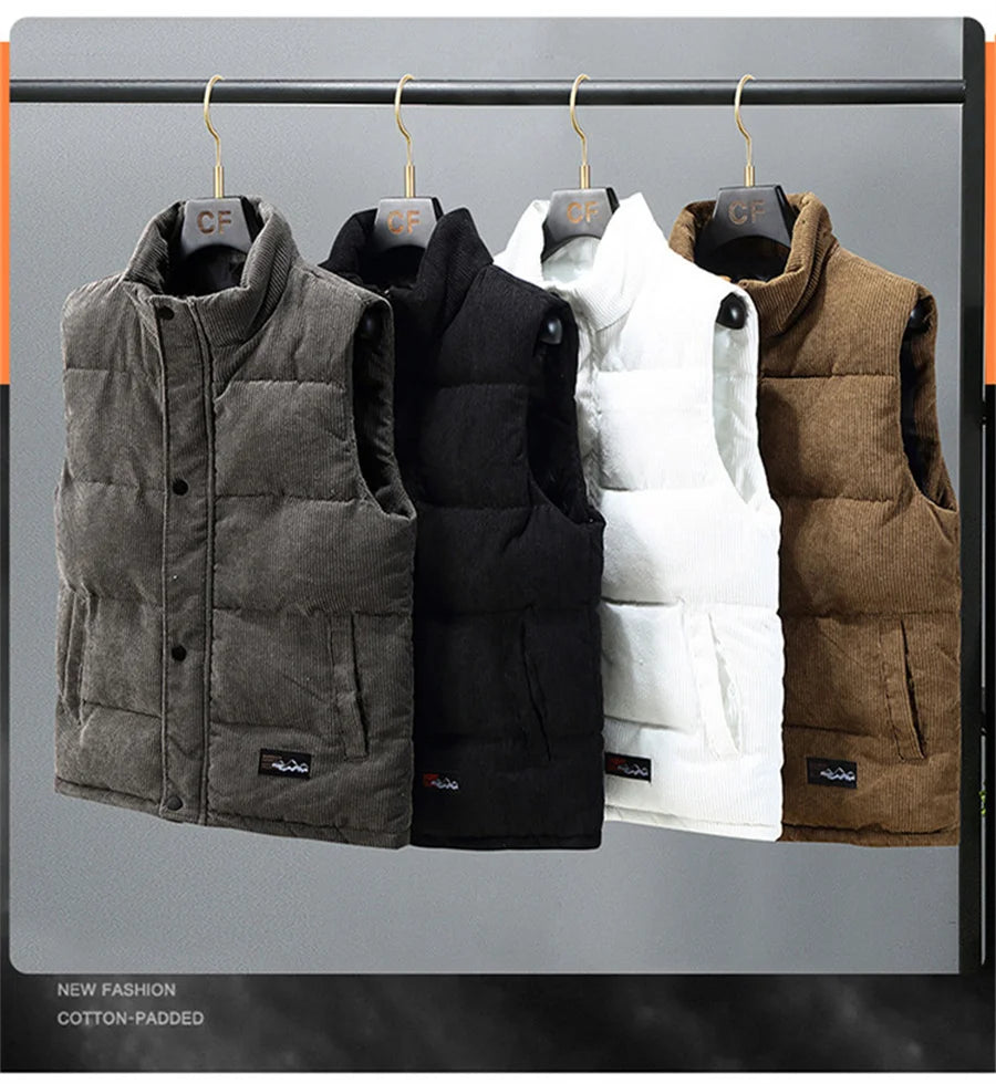Hebei Weste Warm - Größe 5XL, Corduroy, Gepolstert