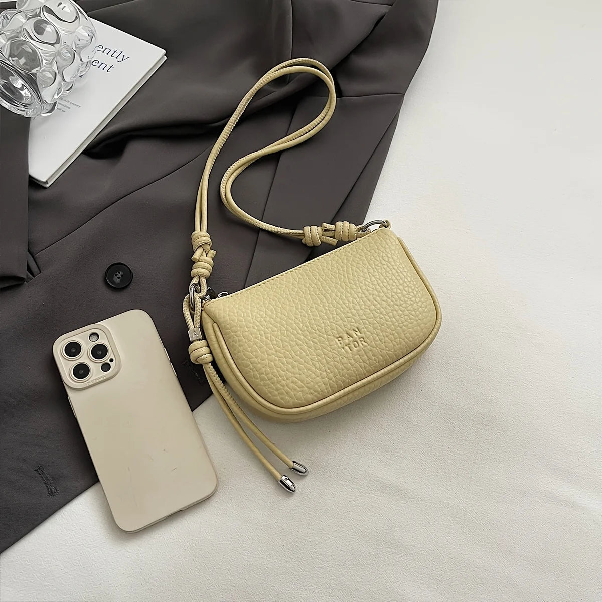 Ladies' Crossbody Bag Is Fashionable, Versatile, Solid Color, Exquisite Design, Daily Commuting, Casual Shoulder Bag