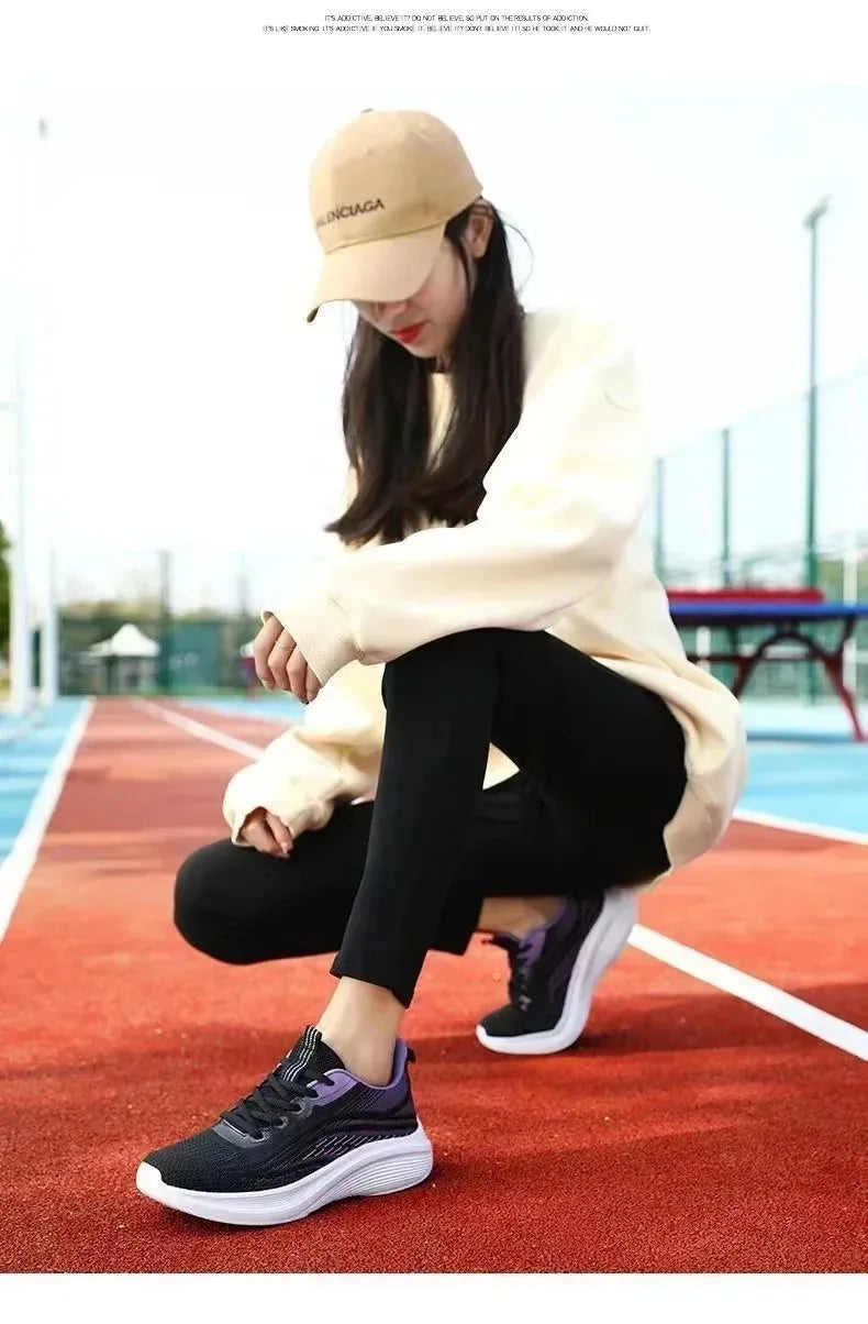 Womens Running Shoes Breathable Sport Tennis Sneakers Athletic Outdoor Gym Training Jogging Walking Shoes for Ladies