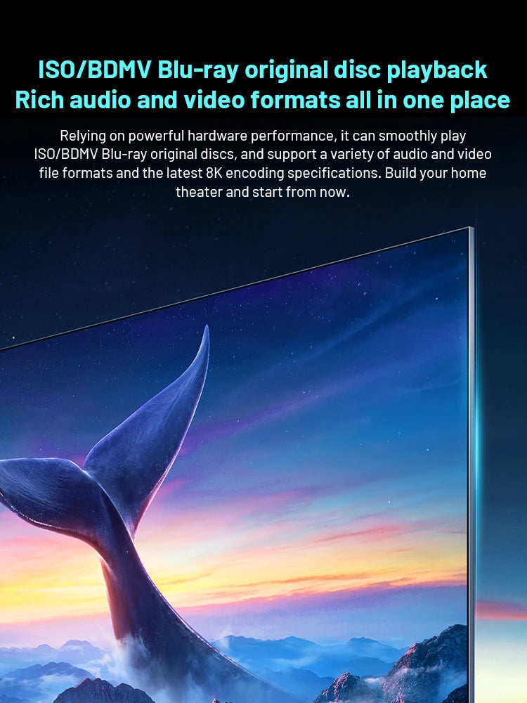 Kinhank K9PRO Android TV 12.0 8K@60FPS - WiFi6 HDR10+