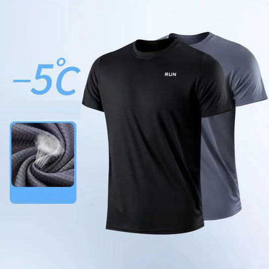 Sport-Shirt 2025: GENDAWAY Men's Quick Dry Short Sleeve Gym Running - Moisture Wicking Round Neck T-Shirt Training Exercise Sport Tops Lightweight Collection