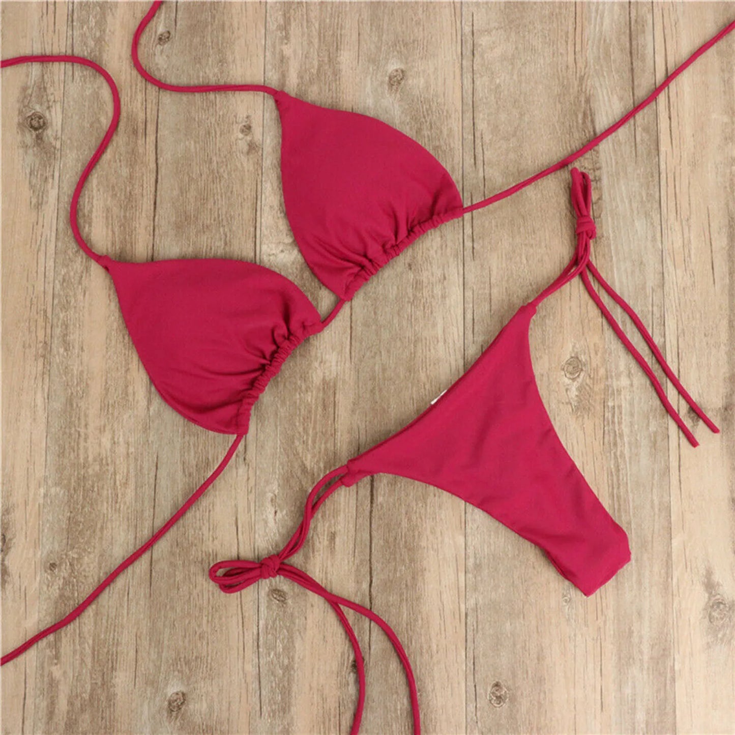 Brazilian Bikini Set 2025 - Zweiteiliger Sommer Bikini mit String-Höschen
