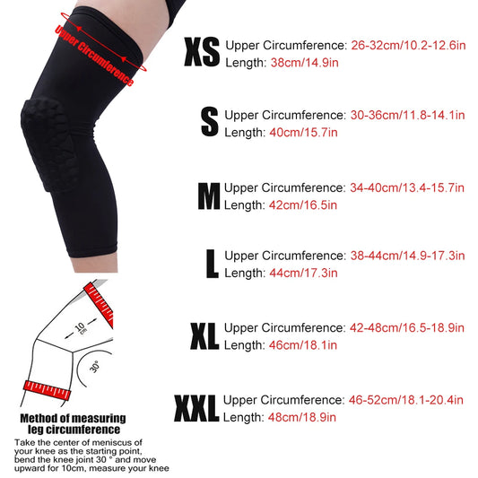 Choice Kompression Knieschützer - Polyester Lang Basketball