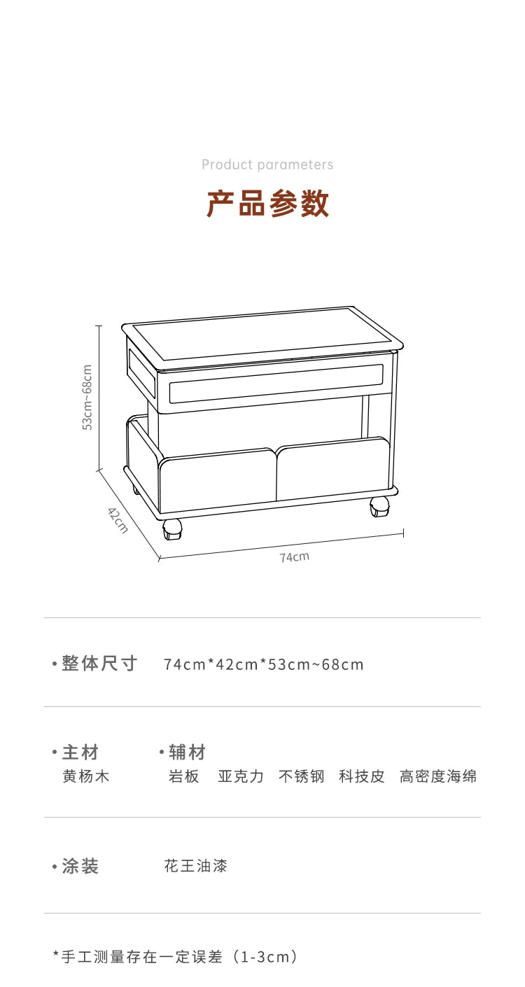 Cabinet Wood Coffee Table Lift Portable Walnut Design Living Room Side Table Folding Modern Luxury Mesa De Centro Sala Furniture