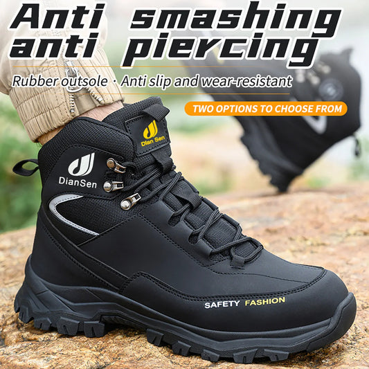 Rotating Buttons Schuhe Stahlkappe - Größe 42 Leder