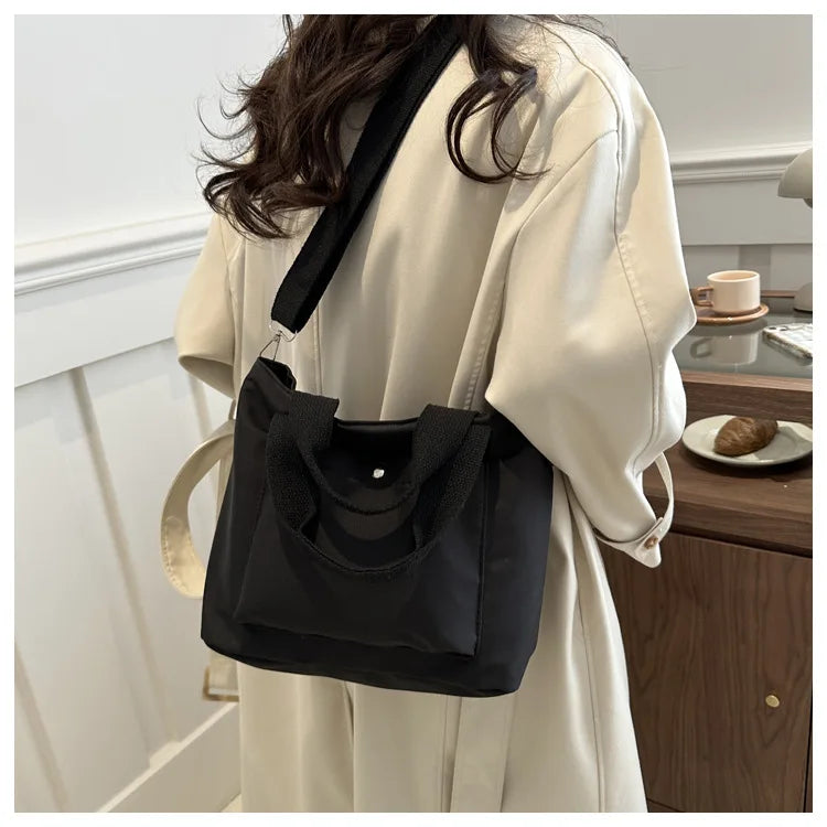 Small Casual Tote Bags Women Shoulder Messenger Bags Korean Canvas Fashion Female Crossbody Bag for Girl 2024 Cloth Handbags