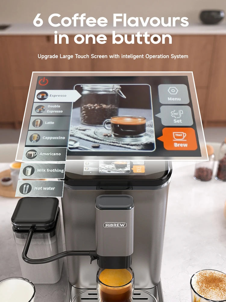 HiBREW Vollautomat 2025: H16 Touch-Display Cappuccino - Premium Barista Collection