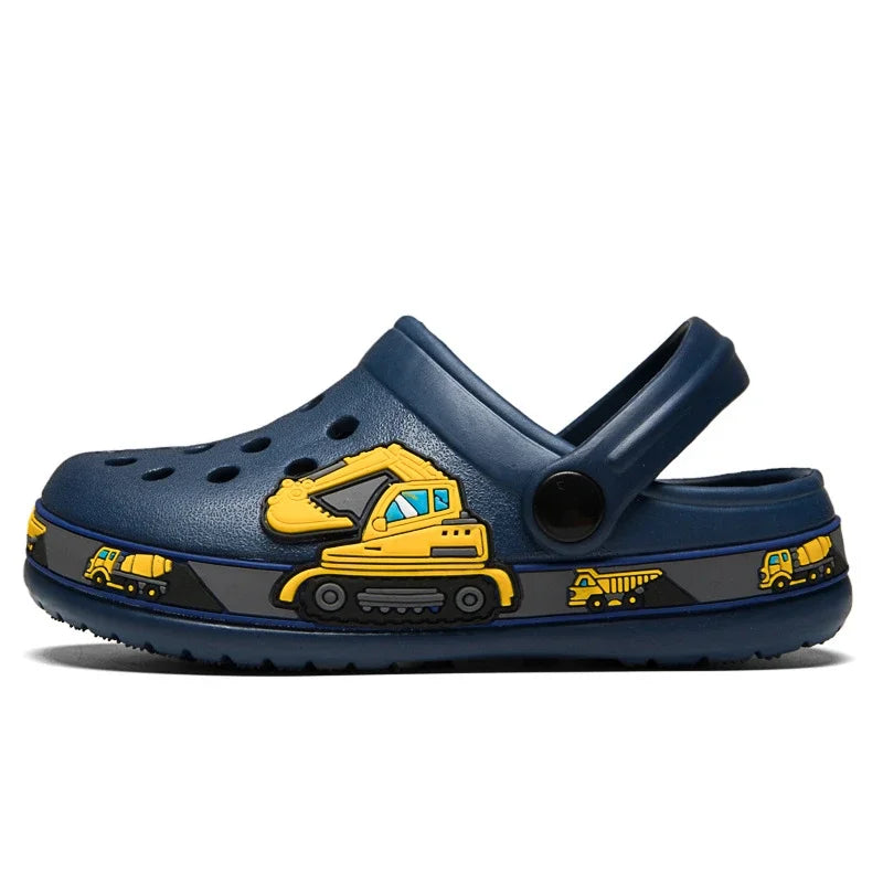 Kinder-Gartenschuhe 2025: Einhorn-Dinosaurier Strand-Sandalen Sommer Loch - Beach-Sandals Kollektion für Kinder