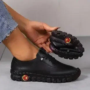 Sneakers Women Shoes Loafers Lace Up Leather Flat New Spring 2023 Casual comfortable Mom Shoe Mujer Zapatos Chaussure Femme