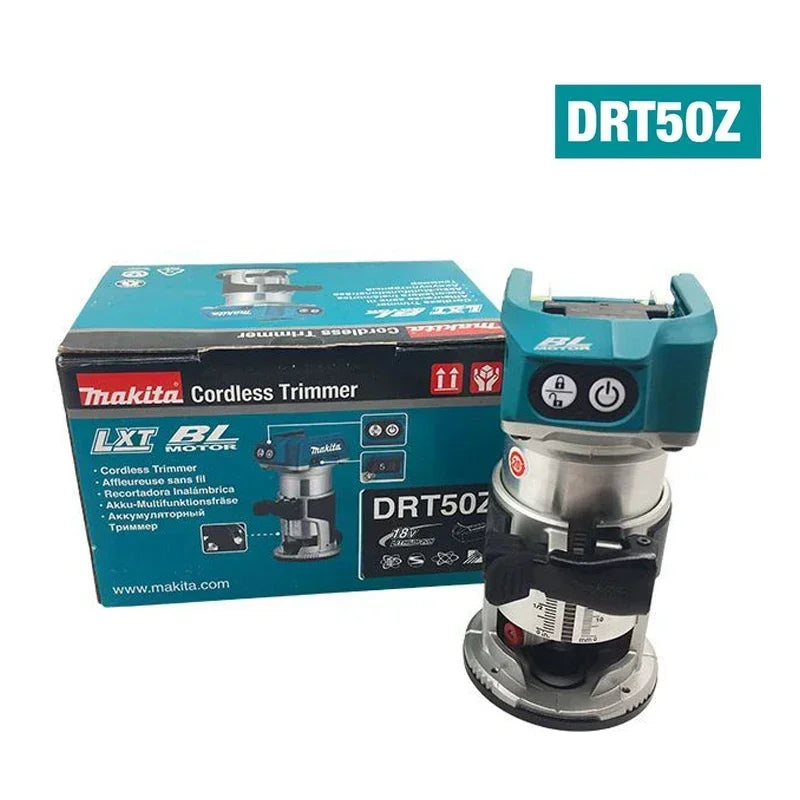 Makita DRT50 Cordless Trimmer Rechargeable Trimming Machine Brushless Slotting Tool Milling Woodwork Engraving Machine Original