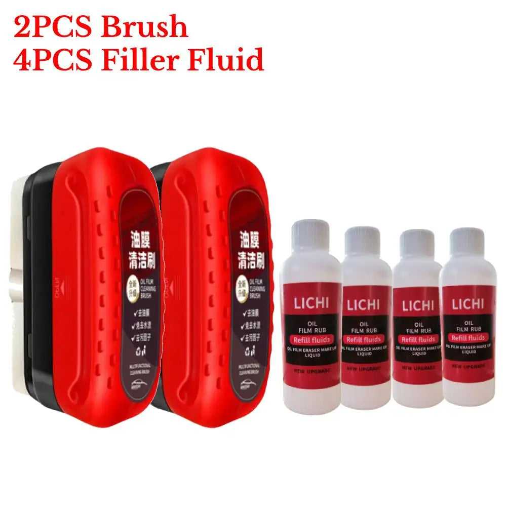 Autoglas-Reiniger 2025: Car Glass Oil Film Remover - Powerful Windshield Cleaner Sponge Brush Water Spots Collection