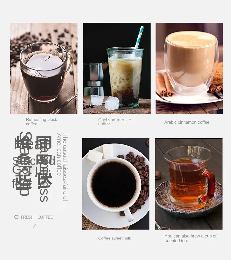 Italian American Automatic Coffee Machine Household Coffee Machine 20bar Extraction Concentration Optional Automatic Grinding