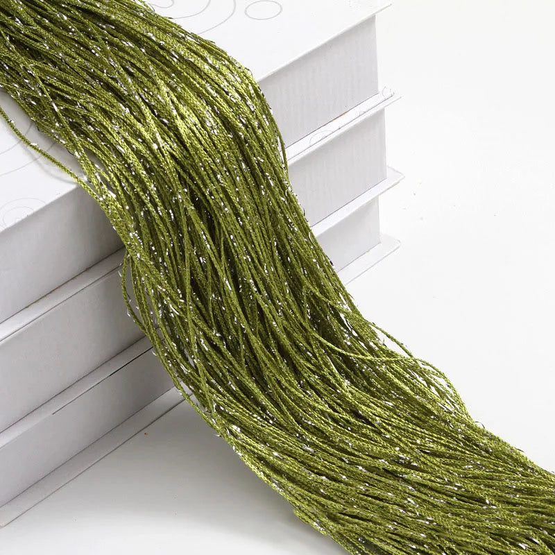 HomeStyle Glitzer-Türschnur - 100x200 cm silber Vorhang