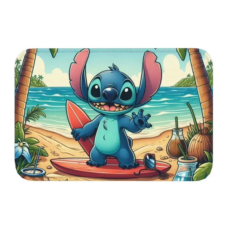 Custom Cartoon Stitch Floor Door Kitchen Bathroom Mat Anti-Slip Outdoor Doormat Bedroom Balcony Entrance Rug Carpet Footpad