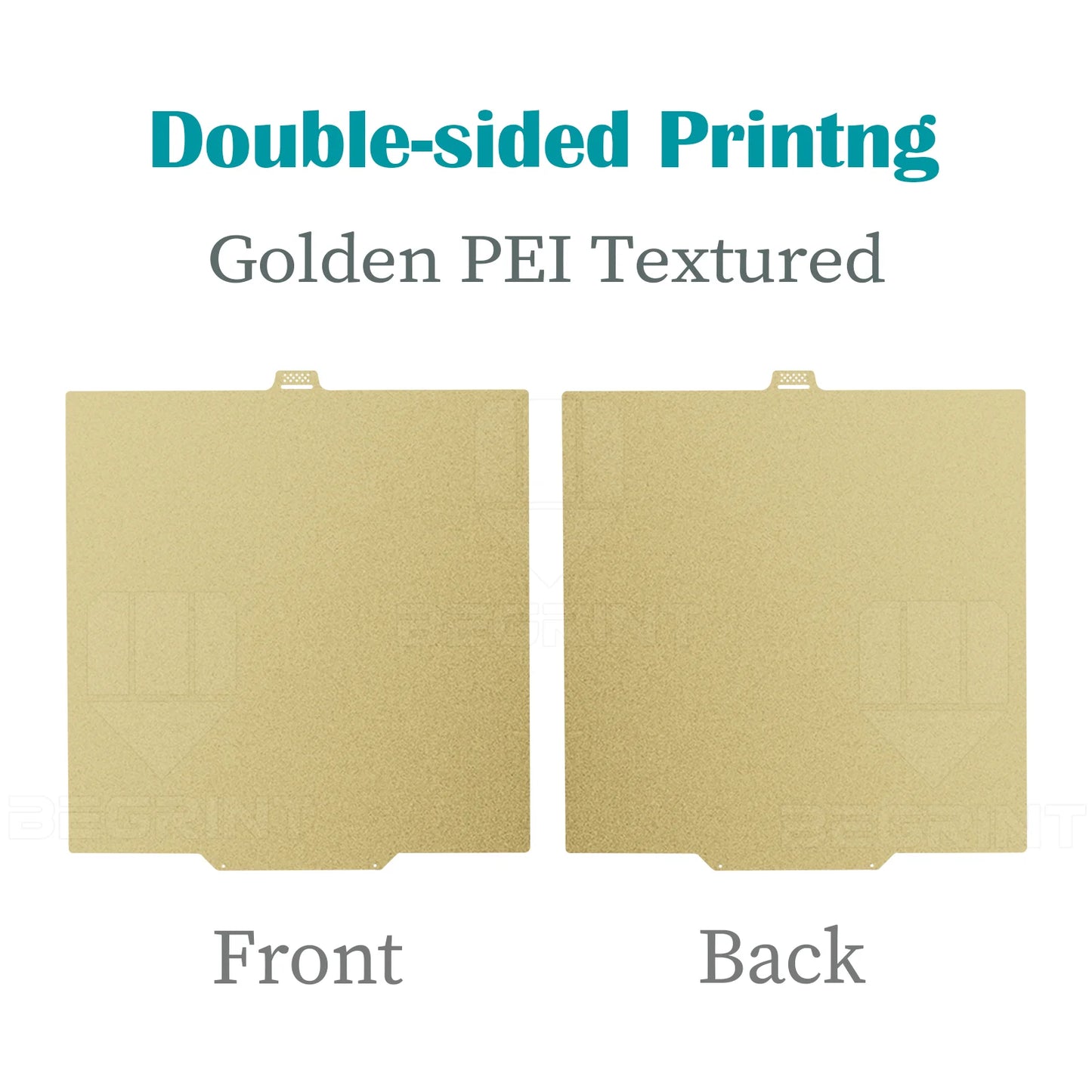 Pat încălzitor BEGRINTU Q2 - oțel cu arc PEI față-verso 280x280 mm