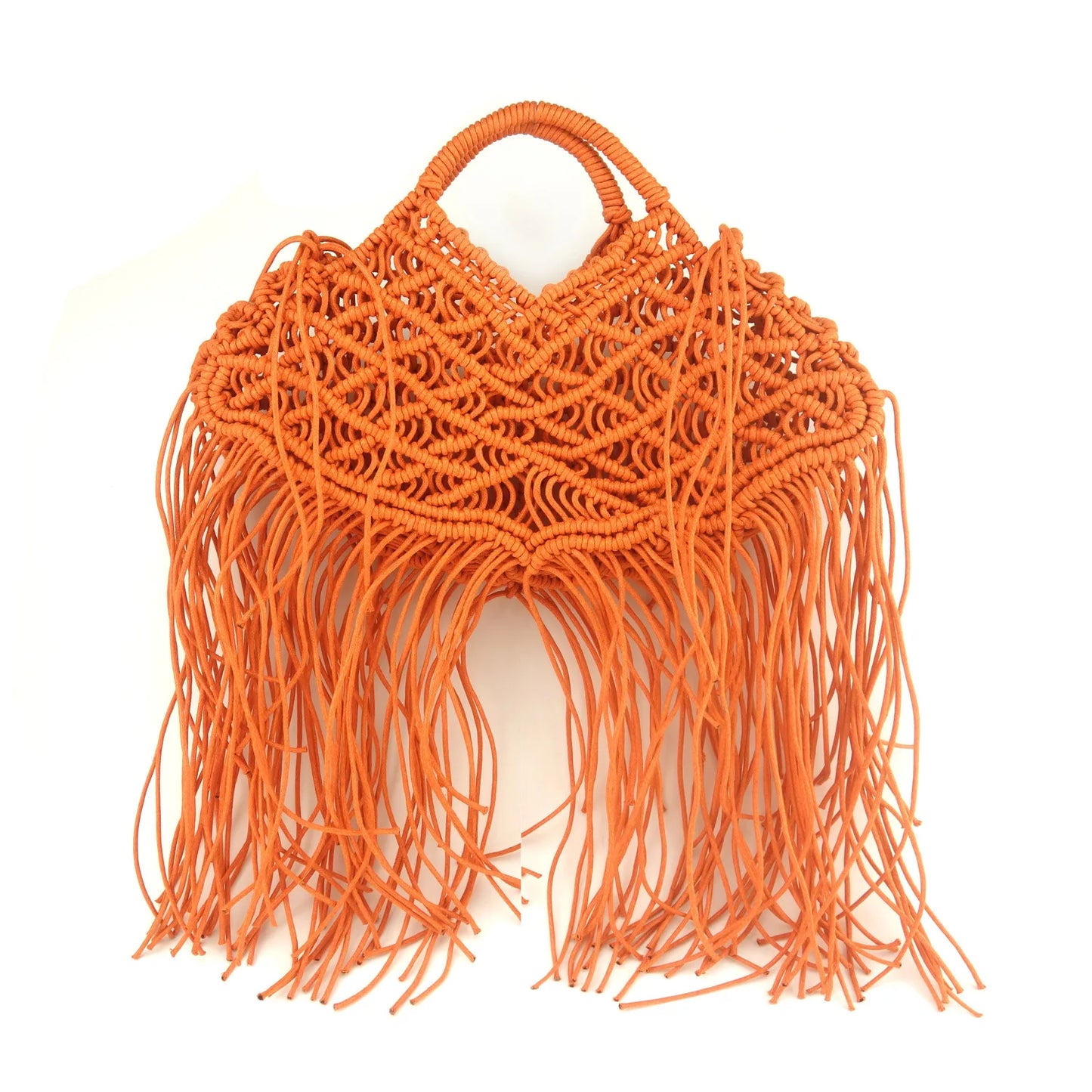 Casual Bali Big Bags Summer Beach Shoulder Bag Bohemian Tassel Woven Women Handbags Large Capacity Tote Design Hollow Rope Purse