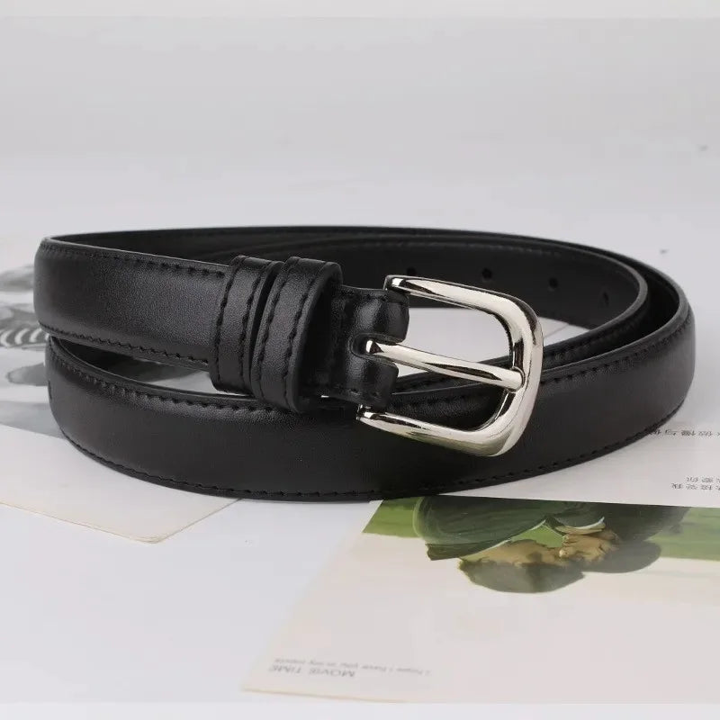 Buckle F100 Damen Gürtel Elegant - PU 2,8 cm Breite 3,5 cm