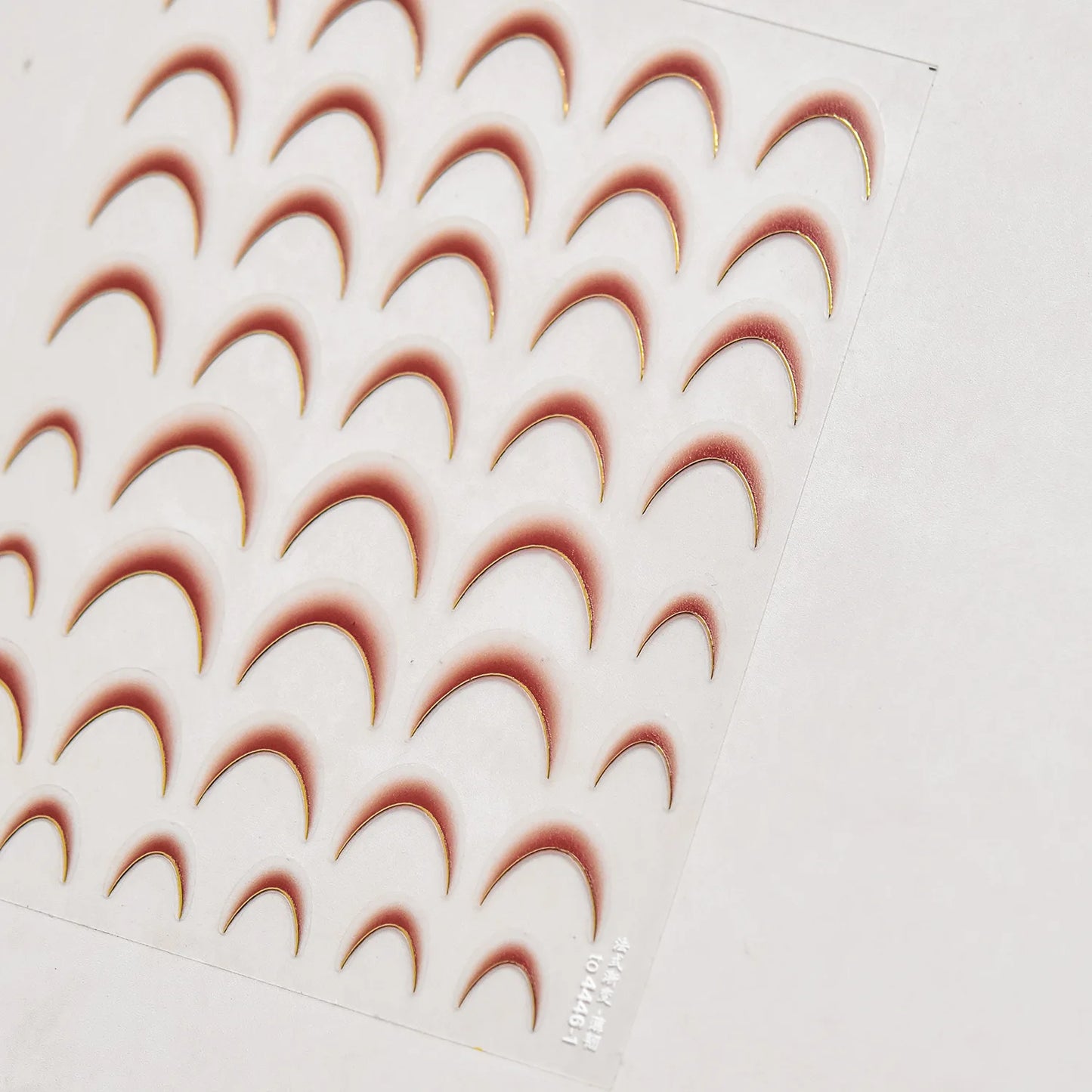 Autocolante pentru unghii RhstoeChoice 5D cu margine aurie - inimă, lună, stea