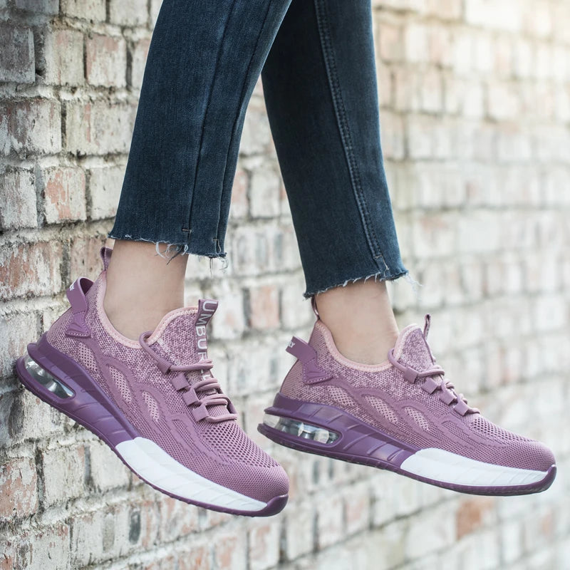 Lightweight Breathable Sneakers for Women Slip Resistant Shoes Outdoor Puncture-proof Outsole Comfort Wear Resistant Shoes