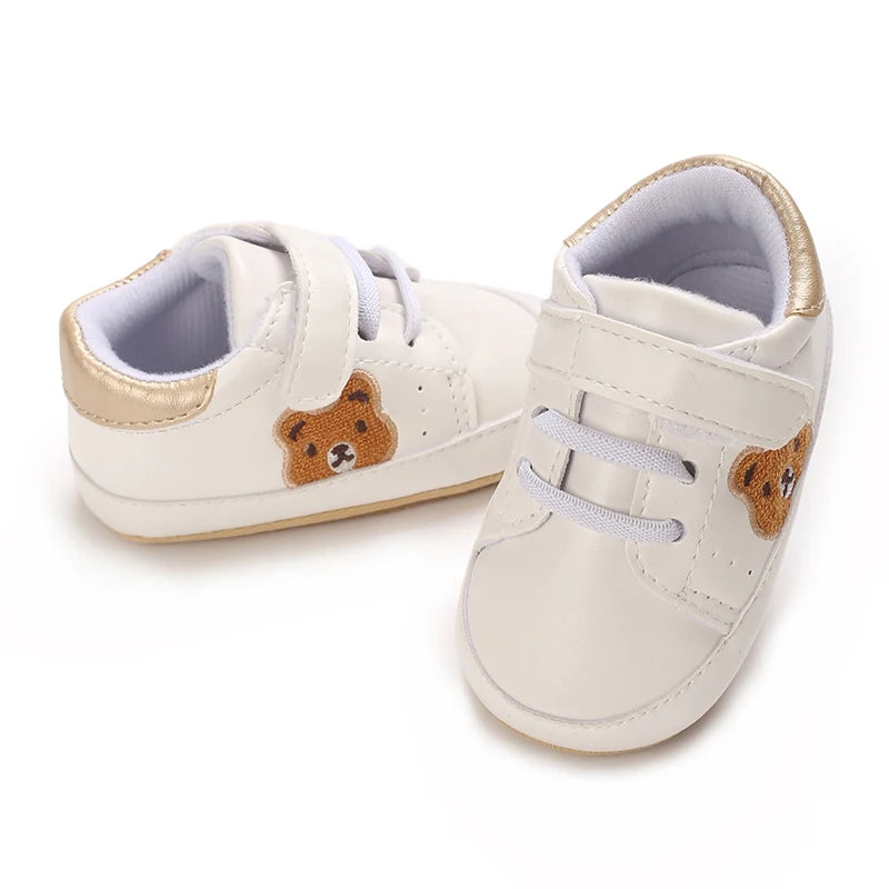 VALENSINA Panda Babyschuhe Anti Rutsch - 0-18 Monate Klett