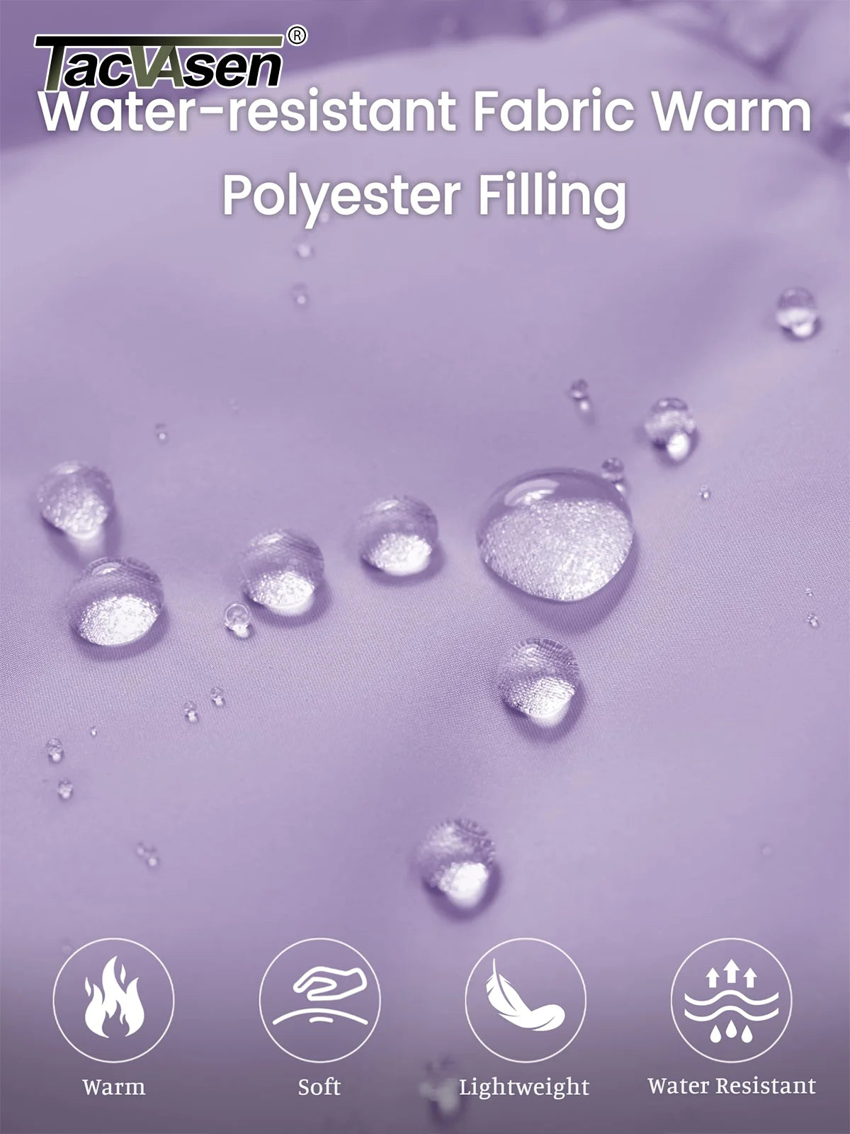 TACVASEN Steppweste Damen gefüttert - 4 Taschen, 95%