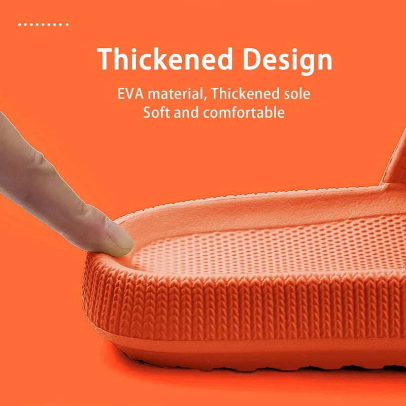 Frauen Dick Plattform Cloud Hausschuhe Sommer Strand Eva Weich Sohle Slide Sandalen Freizeit Männer Damen Innen Badezimmer Anti-Rutsch Schuhe