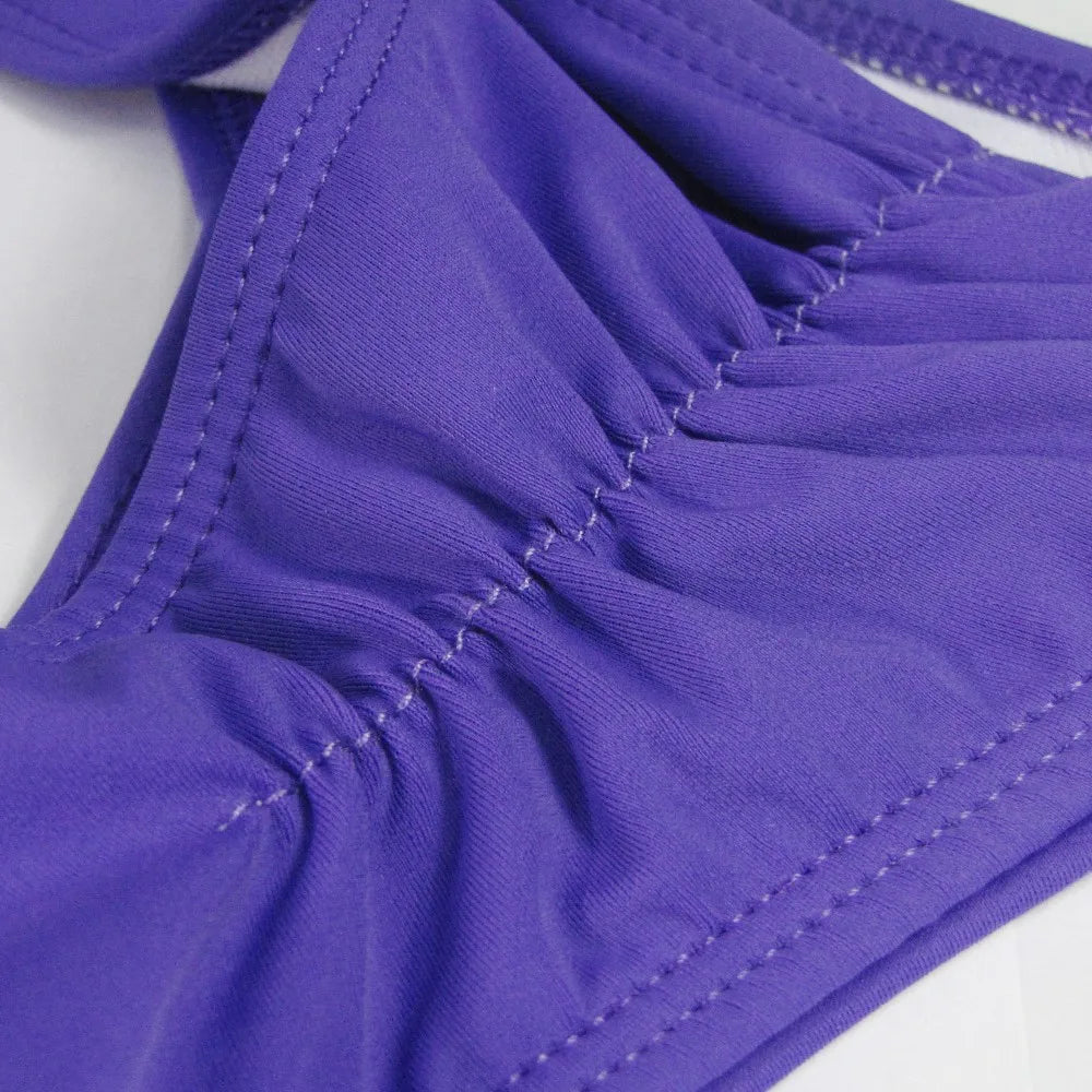 COZOK Bikini-Höschen 2025 - Brazilian Tanga Bottom in Weiß & Schwarz