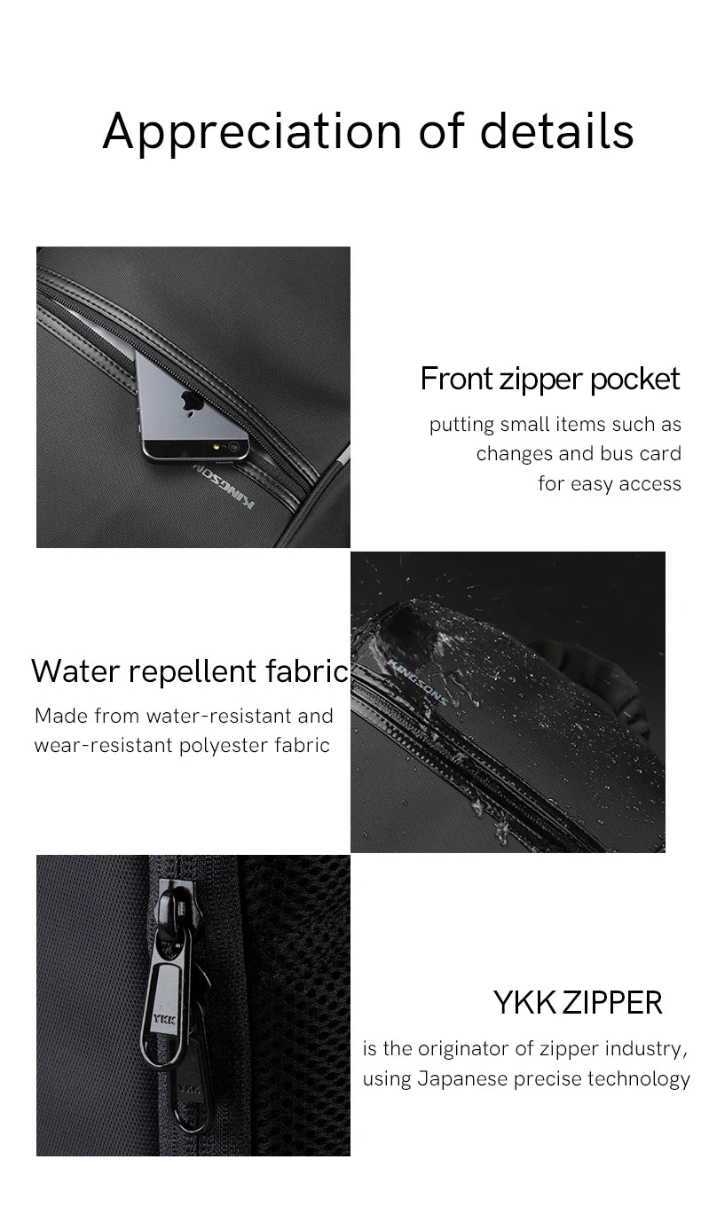 Laptop-Tasche 2025 - 13.3-14 Zoll Crossbody Messenger Rucksack Schule Studium