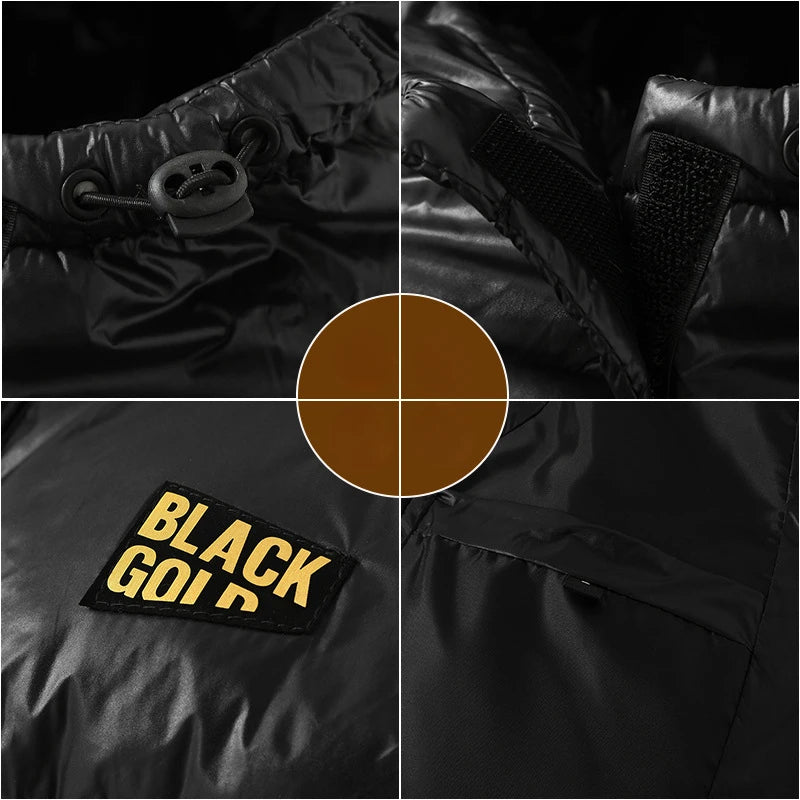 MAINKULCN Gepolsterte Baumwollweste Mit Kapuze - Reißverschluss, Baumwolle, Größen M XXL