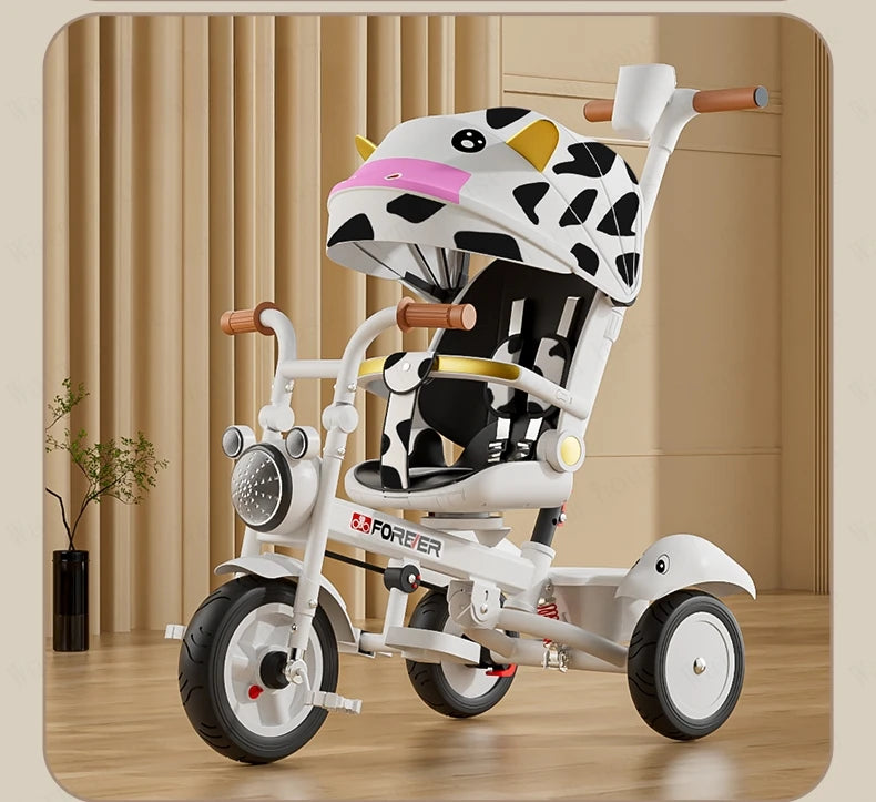 Neues Kindertrikot, Recliner und Sitzender Foldable Portable Stroller, 1-6 Jahre Alt Multifunktionales Kinderfahrrad