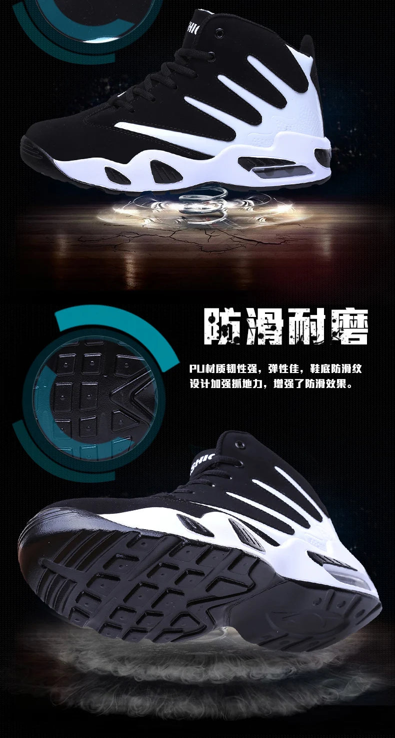 Men Sneakers Women Brand High Top Male Basketball Shoes Unisex Breathable PU Leather Sports Shoes Couple Trainers Zapatos Hombre