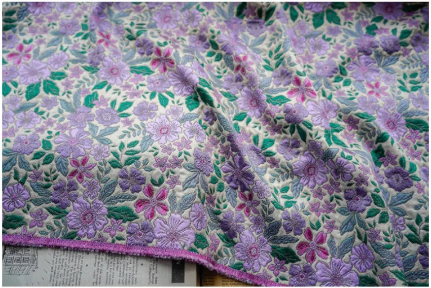 Jiangsu Jacquard Stoff - 100% Polyester Breite 145 cm