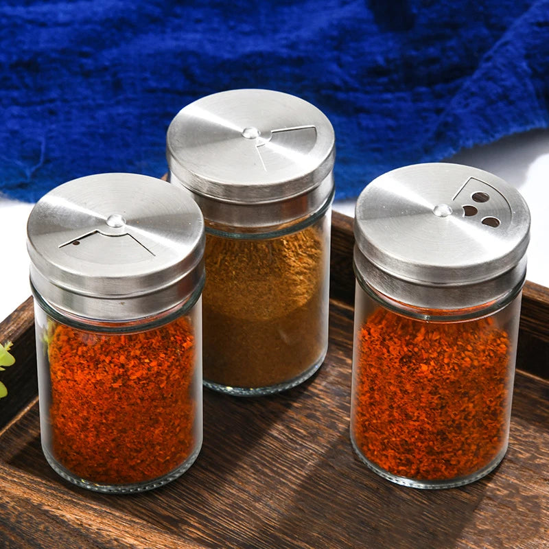 ACRDDK Seasoning Shaker Ecofreundlich - 90ml Glas Gewürzglas