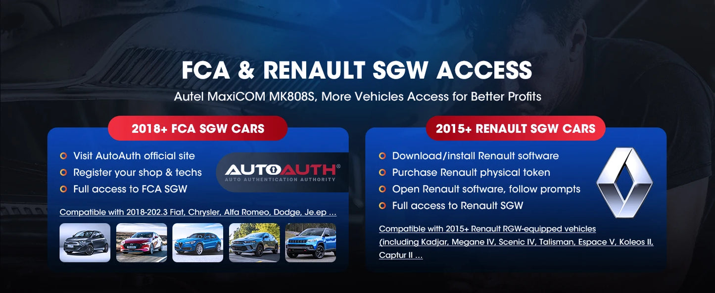 Autel MaxiCOM MK808S OBD2 Scanner Automotivo Auto Diagnose Werkzeug OBD 2 Scanner Aktiv Test Code Reader Schlüssel Codierung Werkzeug