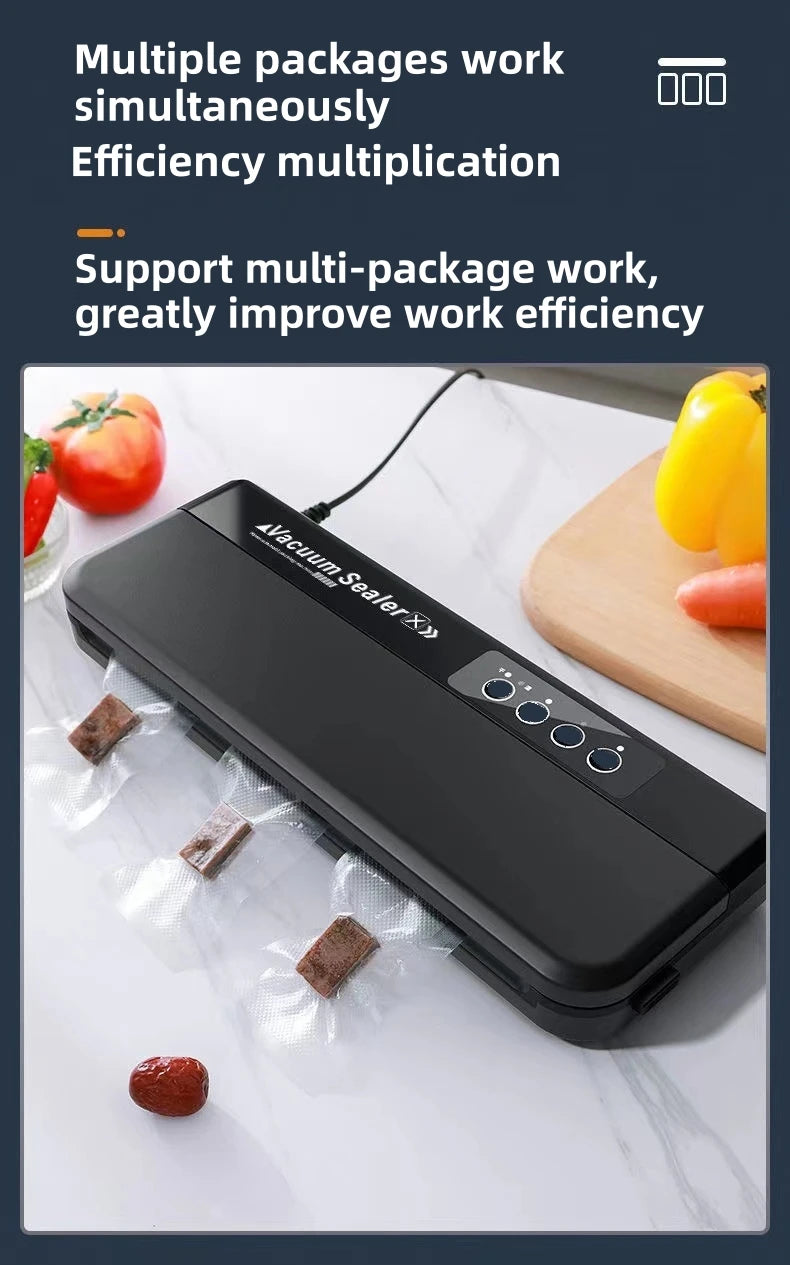 Einfache Bedienung Vakuum Versiegelungsmaschine Mit Beutel Aufbewahrung Luft Versiegelung Maschine Lebensmittel Versiegelung Lebensmittel Konservierung System Mit Vakuum Beuteln