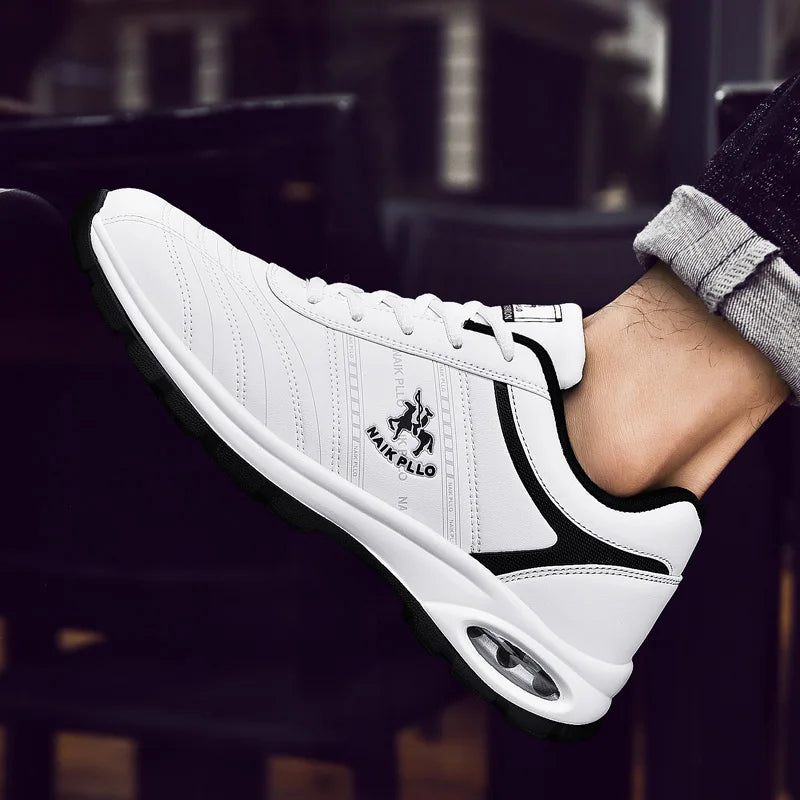 Men Sneakers Running shoes for men Platform New Breathable leather vulcanized shoes zapatos de hombre