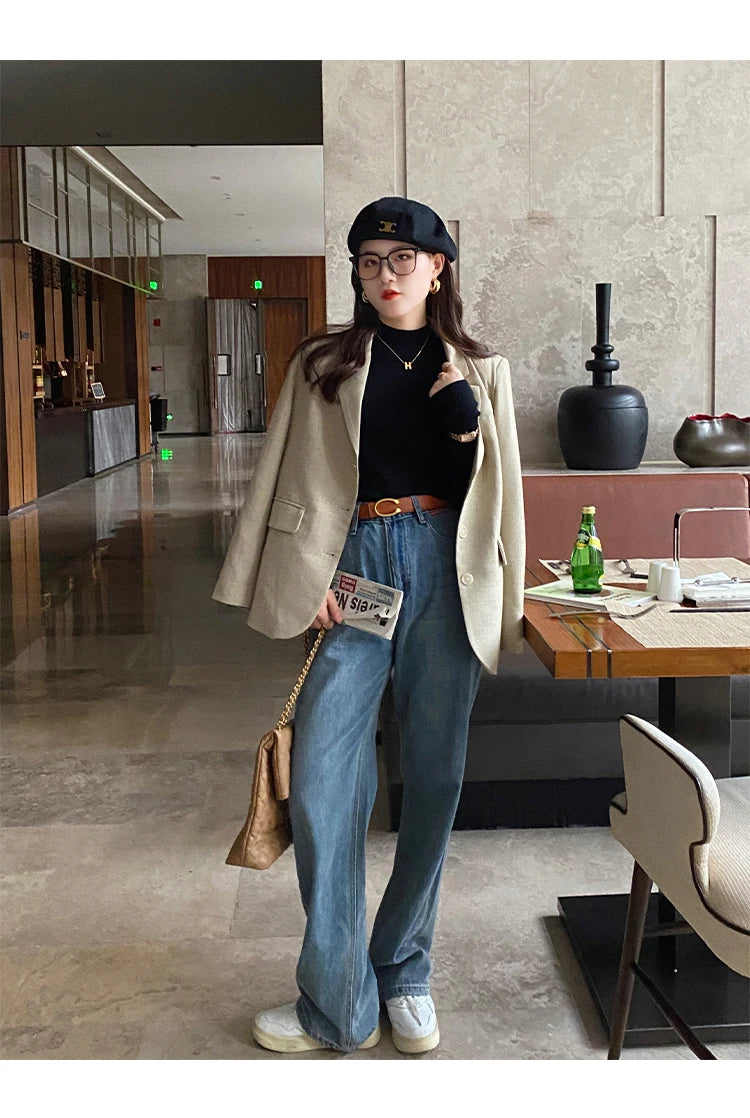 Guler înalt cu guler tip mânecă AutumnChic - S-XL, subțire, tricotat